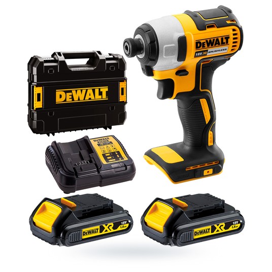 Zakrętarka udarowa 18V 2x1,5Ah 170Nm BL TS DeWALT -zdjęcie numer 3