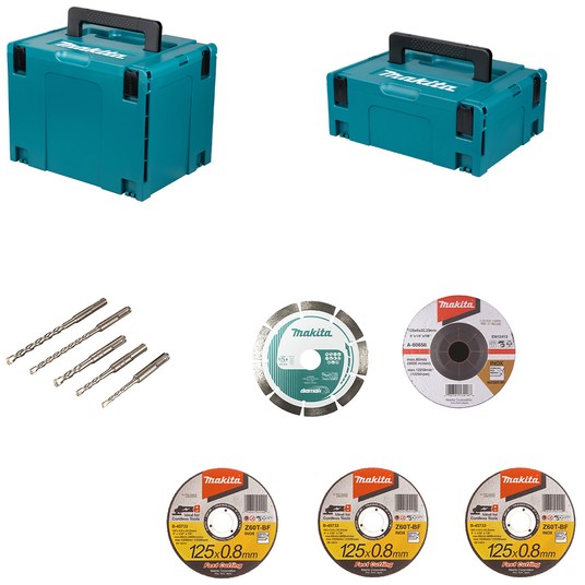 Zestaw DDF484 DHR243 DGA504 2x5Ah MAKITA kufer -zdjęcie numer 15