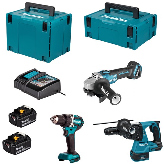 Zestaw DDF484 DHR243 DGA504 2x5Ah MAKITA kufer -zdjęcie numer 1