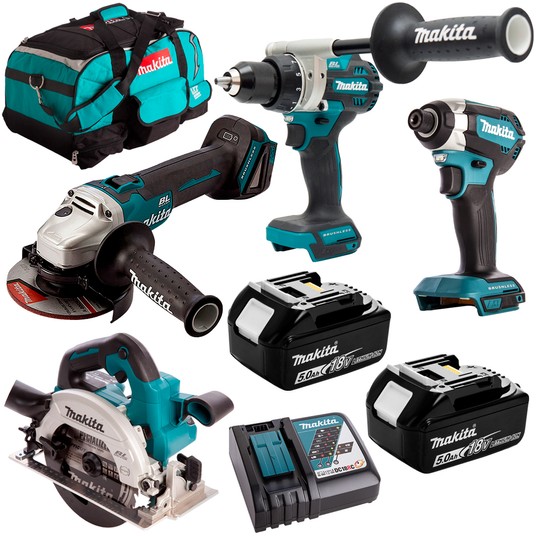 Zestaw DGA504 DHS660 DDF486 DTD153 2x5Ah MAKITA -zdjęcie numer 1