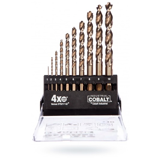 Zestaw wierteł do metalu 1-10 10cz COBALT DeWalt -zdjęcie numer 4