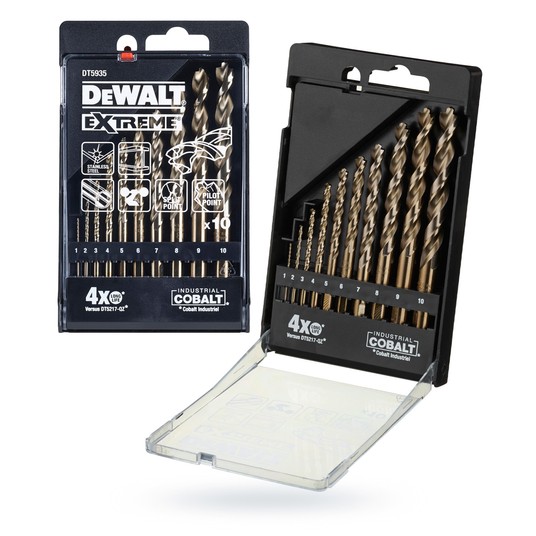 Zestaw wierteł do metalu 1-10 10cz COBALT DeWalt -zdjęcie numer 3