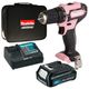 Wkrętarka 12V 30Nm CXT 1x2Ah torba MAKITA różowa -zdjęcie numer 1