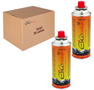 28x Nabój gazowy butan 393ml / 220g ELICOcamp