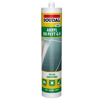 Akryl do płyt G-K biały 280ml SOUDAL
