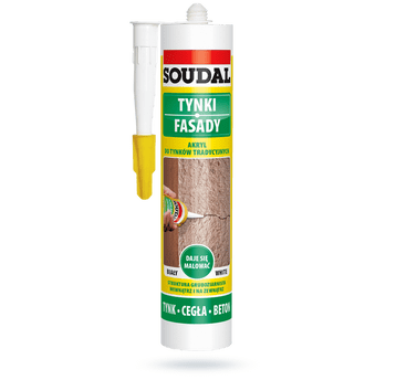 Akryl do tynków tradycyjnych biały 280ml SOUDAL