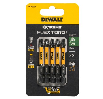 BIT udarowy T25 x 50mm 5szt Impact Torsion DEWALT