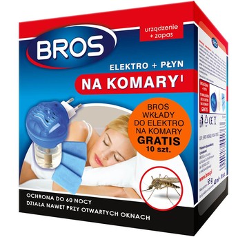 BROS elektrofumigator + płyn na komary (12)