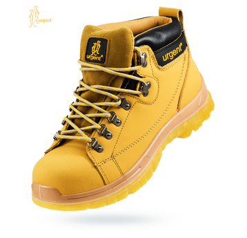 Buty URGENT 114 S1 rozmiar 45 żółty nubuk
