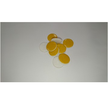 Filc samoprzylepny fi 10mm okrągły BIAŁY