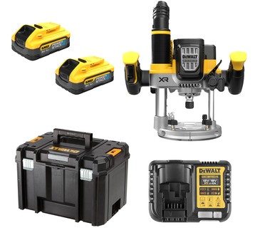 Frezarka górnowrzecionowa 12mm 18V 2x5Ah PS DeWalt