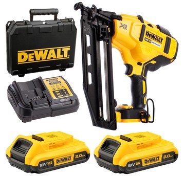 Gwoździarka 18V BL 2x2Ah sztyfciarka 16Ga DeWalt