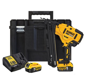 Gwoździarka 18V BL 2x5Ah sztyfciarka 15Ga DeWalt