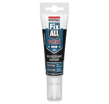 Klej hybrydowy FIXALL 125ml biały TUBKA SOUDAL