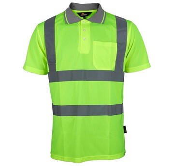 Koszulka POLO XXL żółta z odblaskami BETA
