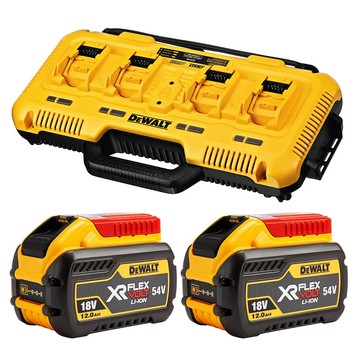 Ładowarka 4-portowa DCB104+ 2x DCB548 12Ah DeWalt