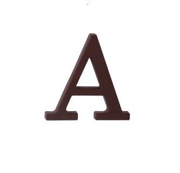 Litera PCV brąz "A" 10cm