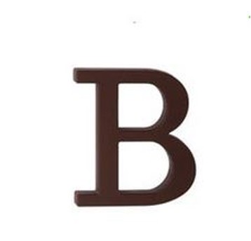 Litera PCV brąz "B" 10cm