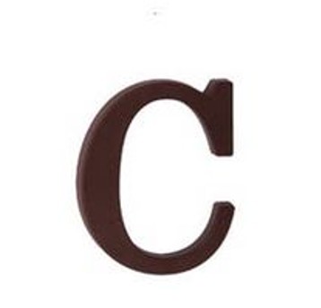 Litera PCV brąz "C" 10cm