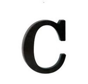 Litera PCV czarna"C" 10cm