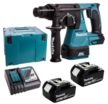 Młotowiertarka 18V 2x5Ah SDS+ 2j BL MAKITA MAKPAC