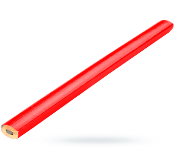 Ołówek stolarski CZERWONY STANLEY L-176mm HB (60)