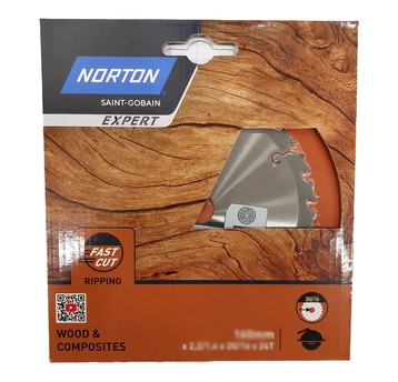 Piła tarczowa 165x24z x20 z widią NORTON EXPERT