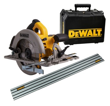Pilarka tarczowa 1600W 190mm DEWALT+ szyna 150cm