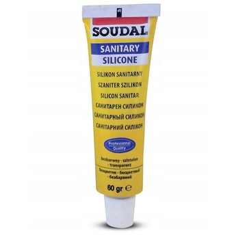 Silikon sanitarny bezbarwny 60 gr TUBKA SOUDAL