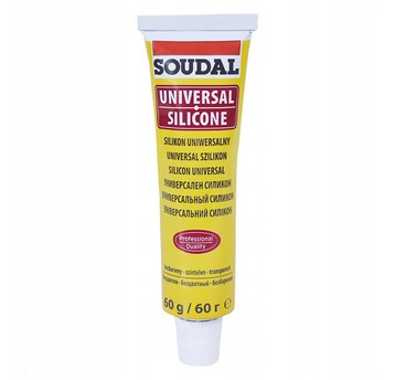 Silikon uniwersalny bezbarwny 60gr TUBKA SOUDAL