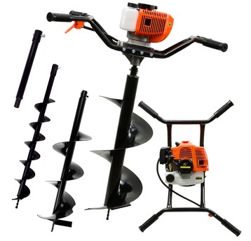 Świder spalinowy(2os)+ wiertła+ adapter 50 cm GEKO