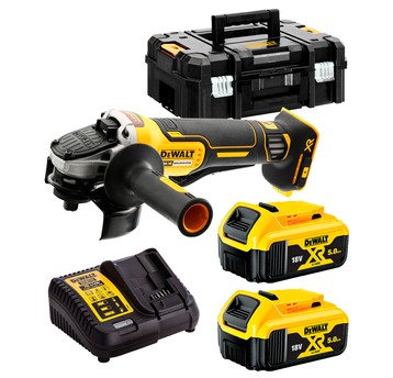 Szlifierka 125/18V 2x 5Ah TSTAK BRUSHLESS DeWalt