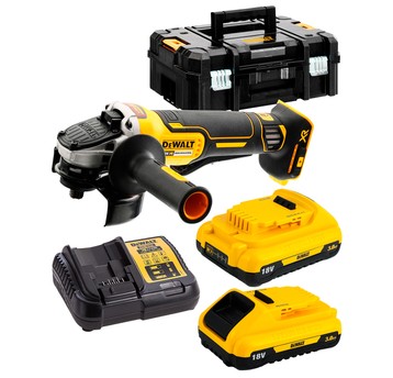 Szlifierka 125/ 18V 2x3Ah TSTAK BRUSHLESS DeWalt