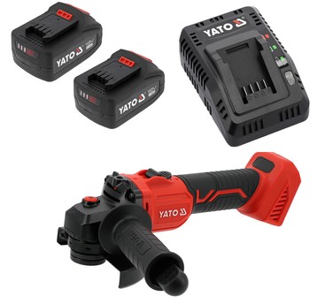 Szlifierka 125/ 18V 2x4Ah BRUSHLESS YATO (4)