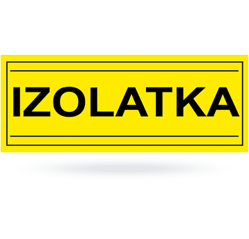 Tab: IZOLATKA zółto czarna 12x22 cm
