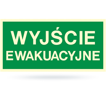 Tab: WYJŚCIE EWAKUACYJNE ZE-01 20x40cm