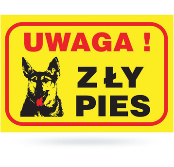 Tabl UWAGA ZŁY PIES 130x190 (5)