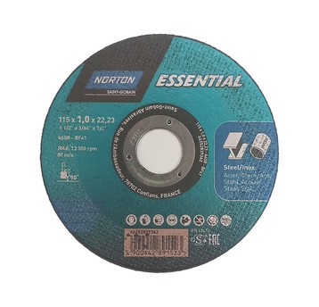 Tarcza do metalu 115x1,0 INOX ESSENTIAL NORTON(25)