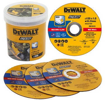 Tarcza do metalu 125x1,0 INOX DeWalt (opk=100szt)