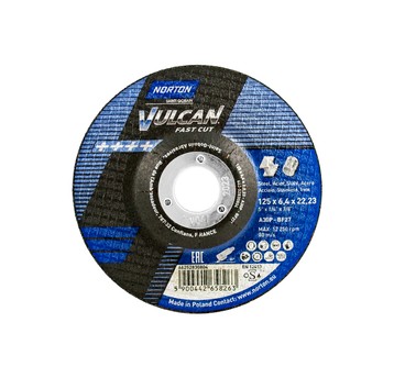 Tarcza do szlifowania metalu 125x6,4 VULCAN P NORT