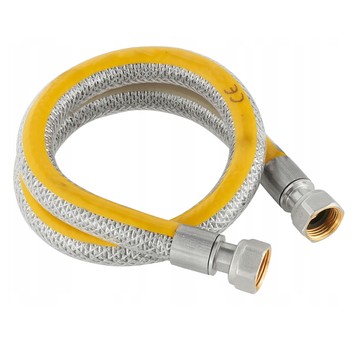 Wężyk GAZOWY 1/2" W/W L-150cm żółty