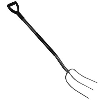 Widły 3 zębne trzon metal PROFESSIONAL szar-pom