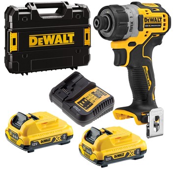 Wkrętarka 12V BL 8 Nm 2x2Ah kufer DeWALT