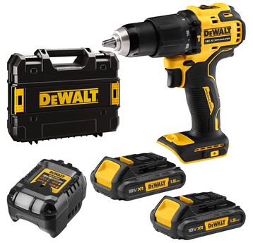 Wkrętarka 18V 65Nm udar 2x1,5Ah BRUSH TSTAK DeWALT