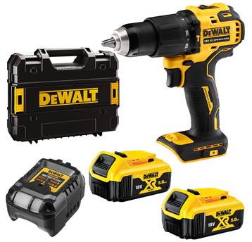 Wkrętarka 18V 65Nm udar 2x5Ah BRUSHLE TSTAK DeWALT
