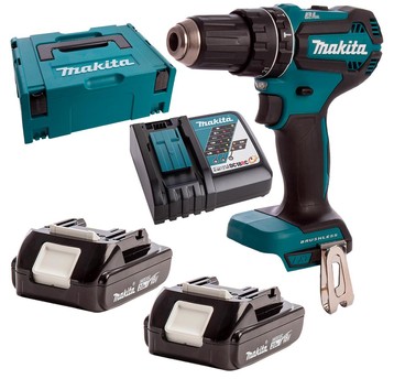Wkrętarka 18V udar 50Nm BRUSH 2x2Ah Makpac Makita