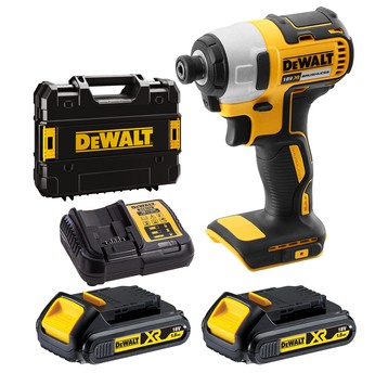 Zakrętarka udarowa 18V 2x1,5Ah 170Nm BL TS DeWALT