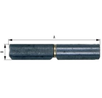 Zawias toczony fi 12x 80mm GJM (opk=24)