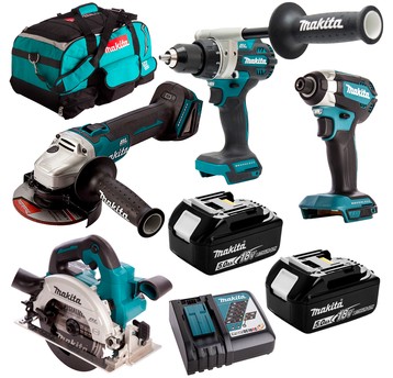Zestaw DGA504 DHS660 DDF486 DTD153 2x5Ah MAKITA