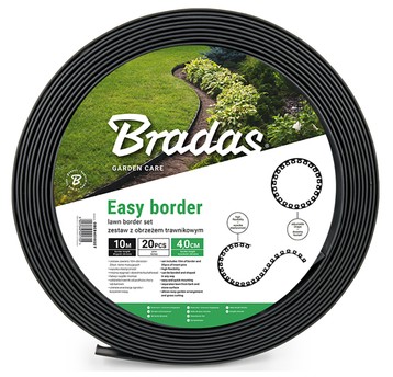 Zestaw z obrzeżem trawnikowym EASY BORDER - 40mm